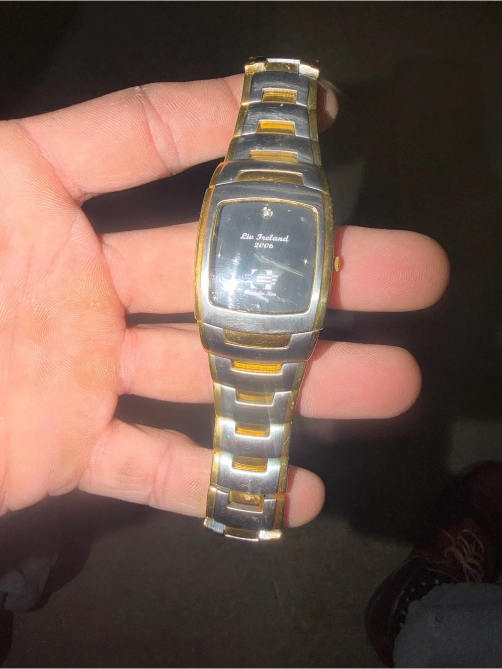 FOSSIL Two-Tone Stainless Steel Watches - CONSOL ENERGY; coal mine (2006 rare)
